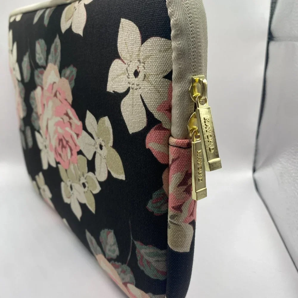 Kayond Black Rose Floral Laptop Case 13